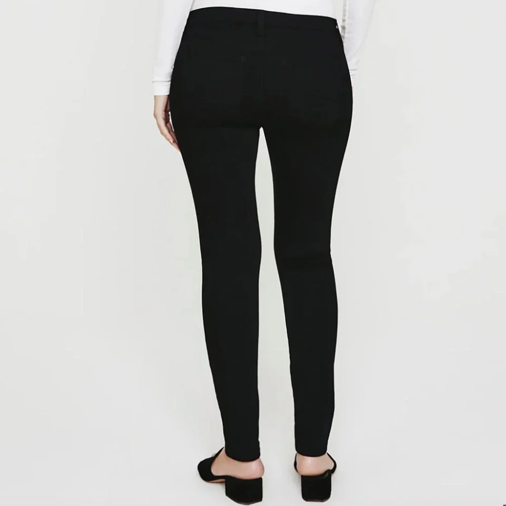 NWT AG Maternity Prima Cigarette Leg Ankle Black Jean Size 24